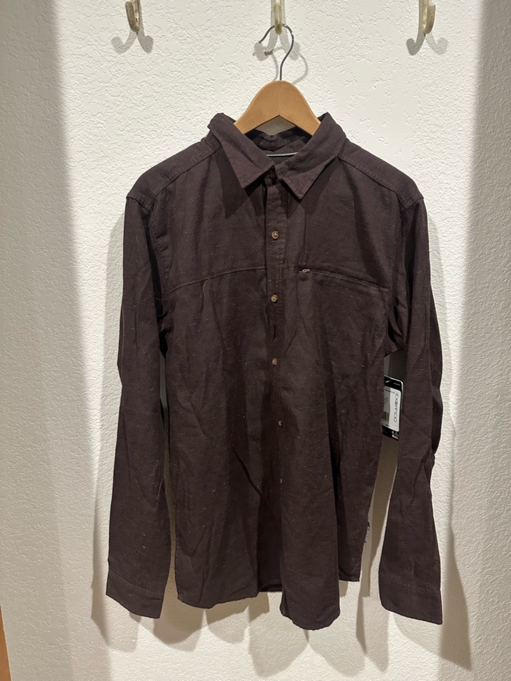 ExOfficio Men's Insect Shield Outdoor Shirt in Brown Stone
